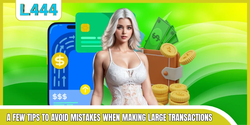 A few tips to avoid mistakes when making large transactions