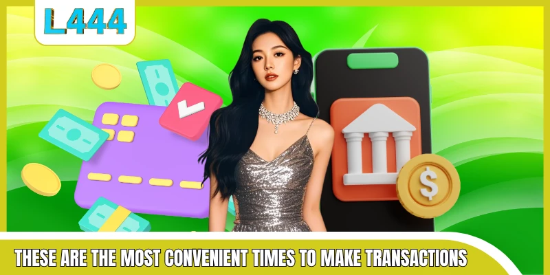 These are the most convenient times to make transactions