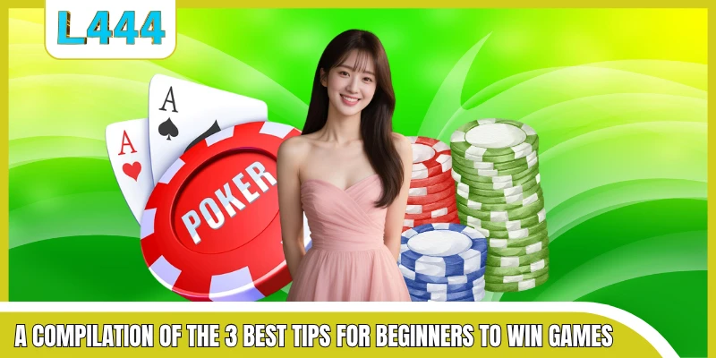 A compilation of the 3 best tips for beginners to win games